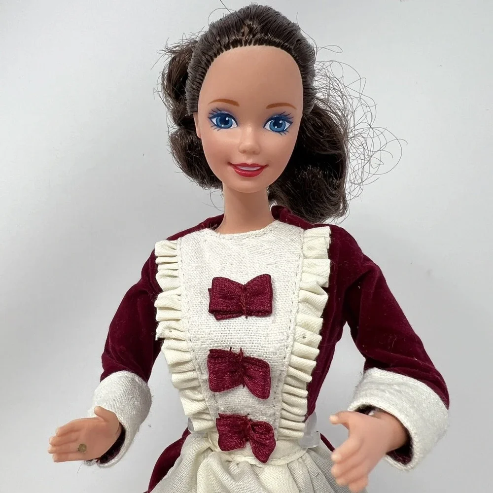 Barbie Doll Pilgrim Vintage 1966 Mattel Burgundy‎ Velvet Dress Malaysia